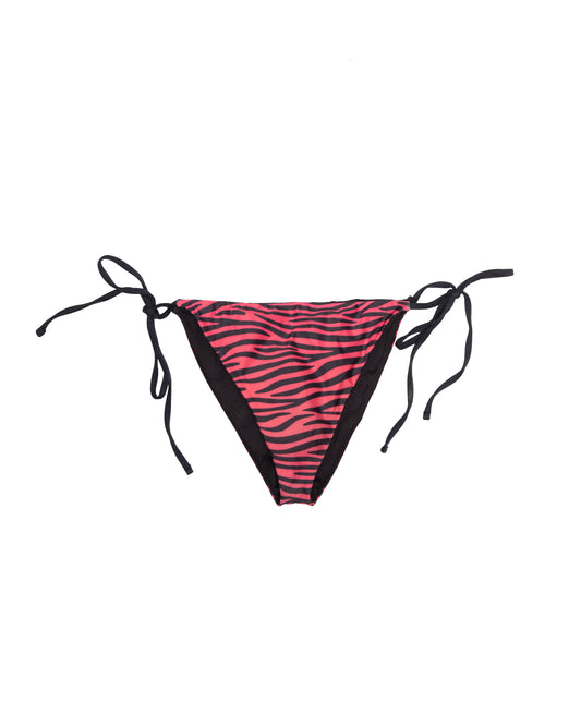 Hot Pink Striped Zebra Bikini Bottom