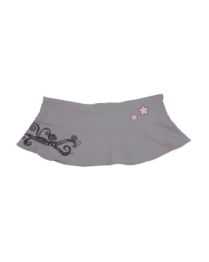 Grey Celestial Swirl Bikini Skirt