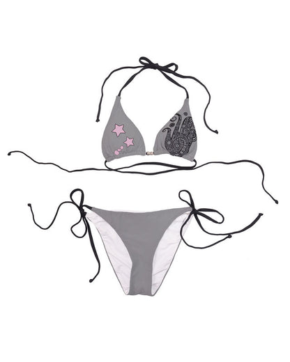 Grey Celestial Swirl Bikini Bottom